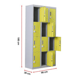 12-Door Locker for Office Gym Shed School Home Storage - 3-Digit Combination Lock - Extra Image