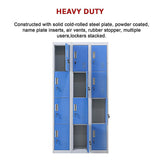 12-Door Locker for Office Gym Shed School Home Storage - Standard Lock with Keys - Extra Image