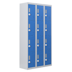 12-Door Locker for Office Gym Shed School Home Storage - 3-Digit Combination Lock