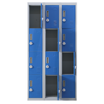 12-Door Locker for Office Gym Shed School Home Storage - 3-Digit Combination Lock