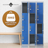 12-Door Locker for Office Gym Shed School Home Storage - 3-Digit Combination Lock - Extra Image