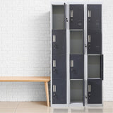 12-Door Locker for Office Gym Shed School Home Storage - Standard Lock with Keys - Extra Image