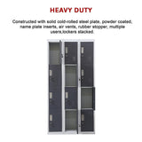 12-Door Locker for Office Gym Shed School Home Storage - Standard Lock with Keys - Extra Image