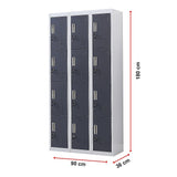 12-Door Locker for Office Gym Shed School Home Storage - Standard Lock with Keys - Extra Image