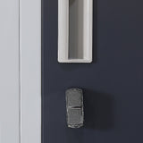 12-Door Locker for Office Gym Shed School Home Storage - Padlock-operated - Close-Up Angle