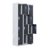 12-Door Locker for Office Gym Shed School Home Storage - Padlock-operated - Extra Image