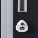 12-Door Locker for Office Gym Shed School Home Storage - 3-Digit Combination Lock - Rear View