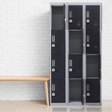 12-Door Locker for Office Gym Shed School Home Storage - 3-Digit Combination Lock - Extra Image