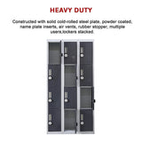 12-Door Locker for Office Gym Shed School Home Storage - 4-Digit Combination Lock - Extra Image