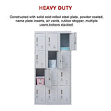 12-Door Locker for Office Gym Shed School Home Storage - Standard Lock with Keys - Extra Image