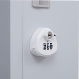 12-Door Locker for Office Gym Shed School Home Storage - 3-Digit Combination Lock - Low Angle