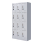 12-Door Locker for Office Gym Shed School Home Storage - 4-Digit Combination Lock