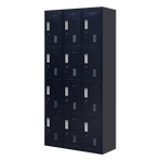 12-Door Locker for Office Gym Shed School Home Storage - Standard Lock with Keys