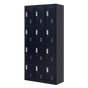 12-Door Locker for Office Gym Shed School Home Storage - Standard Lock with Keys