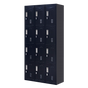 12-Door Locker for Office Gym Shed School Home Storage - Padlock-operated