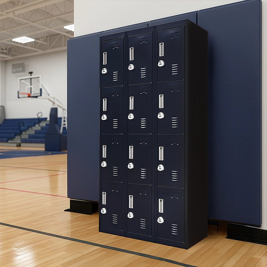 12-Door Locker for Office Gym Shed School Home Storage - 3-Digit Combination Lock, image 9
