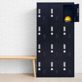 12-Door Locker for Office Gym Shed School Home Storage - 3-Digit Combination Lock - Extra Image