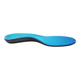 Flat Foot Support Insoles For Men Women Blue Full Length Medium Density Arch Support - Rear View