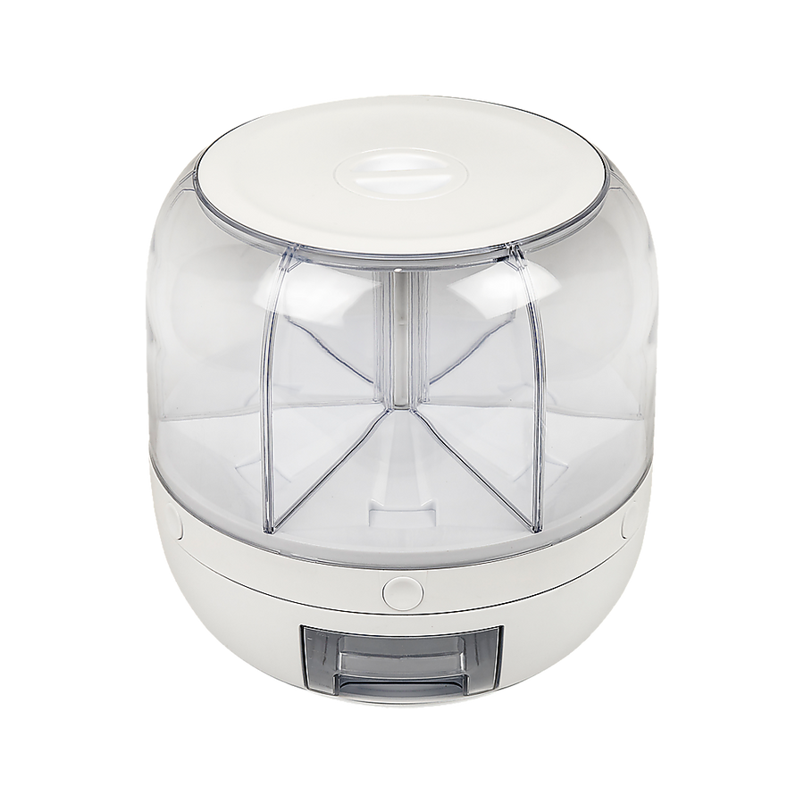 Rice Storage Cereal Dispenser Grain Container Rotating Dry Food Box