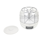 Rice Storage Cereal Dispenser Grain Container Rotating Dry Food Box - Close-Up Angle