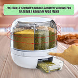 Rice Storage Cereal Dispenser Grain Container Rotating Dry Food Box - Extra Image