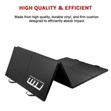 Folding Black Exercise Mat ? Gymnastics, Martial Arts, Yoga, Karate & Judo Training