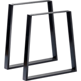 Trapezium Shaped Table Bench Desk Legs Retro Industrial Design Fully Welded - 45-Degree Angle