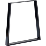 Trapezium Shaped Table Bench Desk Legs Retro Industrial Design Fully Welded - Rear View