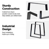 Trapezium Shaped Table Bench Desk Legs Retro Industrial Design Fully Welded - Top-Down View