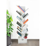 Tree Bookshelf Bookcase Book Organizer 12-Tier Multipurpose Shelf Display Racks - Rear View