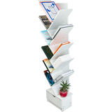 Tree Bookshelf Bookcase Book Organizer 12-Tier Multipurpose Shelf Display Racks - Extra Image