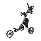 Golf Club Buggy Trolley Cart Compact Foldable 3 Wheel