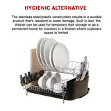 Dish Drying Rack Drainer Cup Plate Holder Cutlery Tray Kitchen Organiser - Extra Image