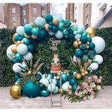 3M Gold Wedding Hoop Round Circle Arch Backdrop Flower Display Stand Frame Background - Front View