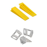 1000x Tile Leveling System Clips Levelling Spacer Tiling Tool Floor Wall - Top-Down View