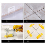 1000x Tile Leveling System Clips Levelling Spacer Tiling Tool Floor Wall - Rear View