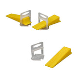 1000x Tile Leveling System Clips Levelling Spacer Tiling Tool Floor Wall - Close-Up Angle
