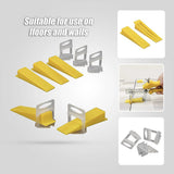 1000x Tile Leveling System Clips Levelling Spacer Tiling Tool Floor Wall - Low Angle