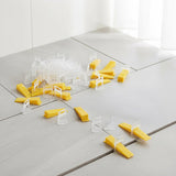 1000x Tile Leveling System Clips Levelling Spacer Tiling Tool Floor Wall - Front View