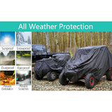 300D Heavy Duty ATV Cover Storage For Polaris Sportsman 450/570/850/800/500 XP - 45-Degree Angle