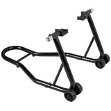 Rear Motorcycle Stand Heavy-Duty Motorbike Lift Paddock Carrier Bike Fork - Rear View