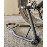 Rear Motorcycle Stand Heavy-Duty Motorbike Lift Paddock Carrier Bike Fork - Front View