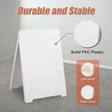 Double Side Sidewalk A-frame Sign Sandwich Board holds Graphic Plastic Panels - Rear View