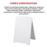 Double Side Sidewalk A-frame Sign Sandwich Board holds Graphic Plastic Panels - Extra Image
