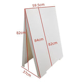 Double Side Sidewalk A-frame Sign Sandwich Board holds Graphic Plastic Panels - Extra Image