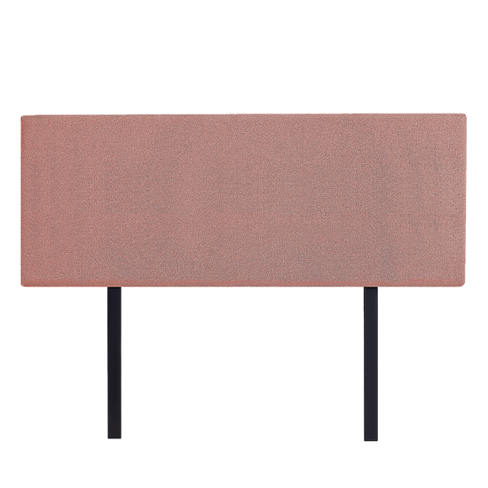 Linen Fabric Double Bed Deluxe Headboard Bedhead - Pearl Copper Brown