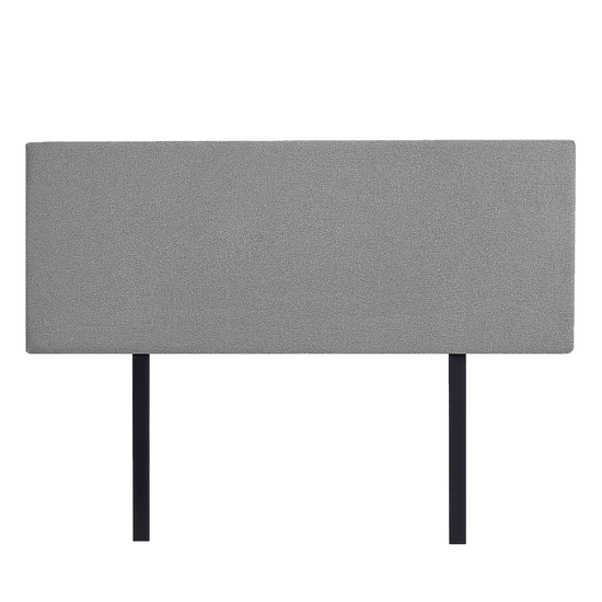 Linen Fabric Double Bed Deluxe Headboard Bedhead - Night Ash