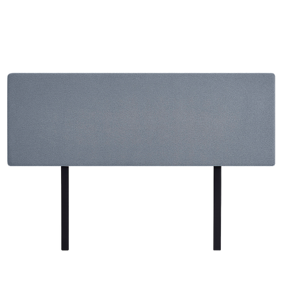 Linen Fabric King Bed Deluxe Headboard Bedhead - Berlin Blue