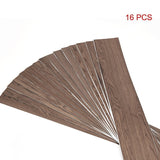 Vinyl Floor Tiles Self Adhesive Flooring Sapele Wood Grain 16 Pack 2.3SQM - Side View