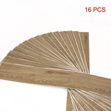 Vinyl Floor Tiles Self Adhesive Flooring Elm Wood Grain 16 Pack 2.3SQM - 45-Degree Angle